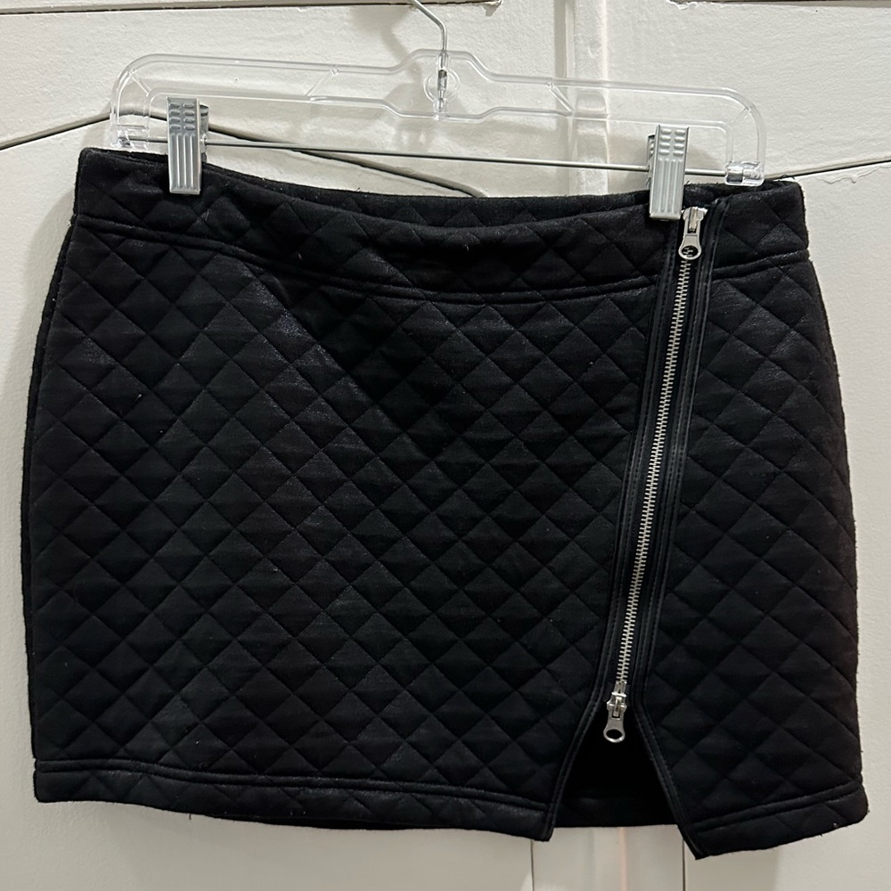 Black mini skirt